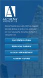 Mobile Screenshot of alchemy-properties.com